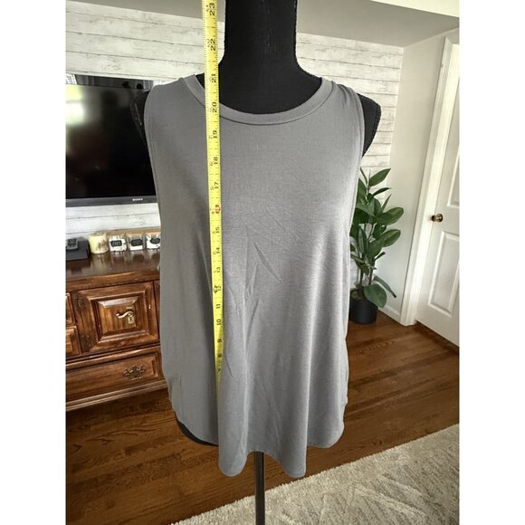 American eagle Heather Gray Open Back Athletic Tank Top Womens Size M - Picture 7 of 9